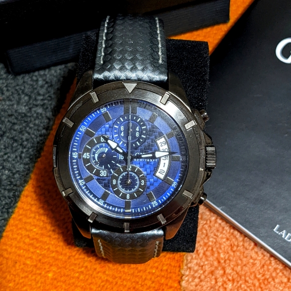 GUESS Chronograph Steel Blue Watch - Picture 3 of 4